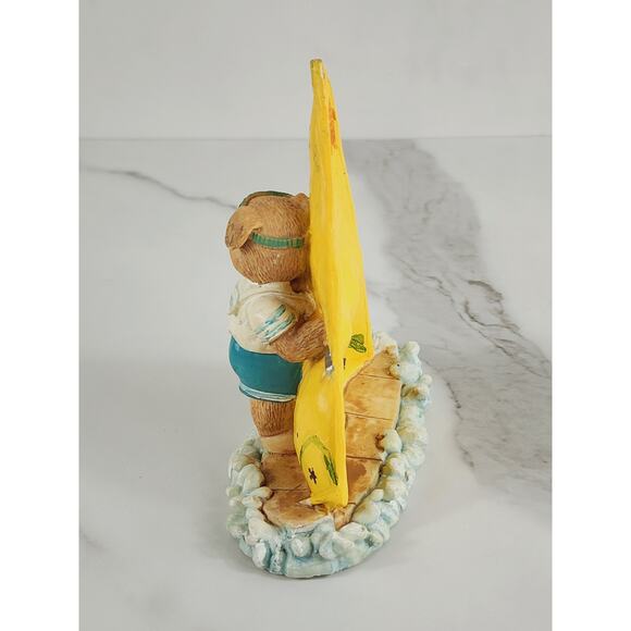 Windsurfing Pig Piglet Piggy Figurine Sail Beach 5" x 4 1/2" Year 90s Home Decor - Picture 6 of 14